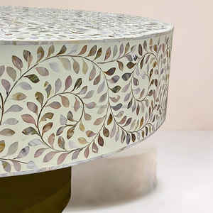 Tables basses incrustées d'os pour décoration intérieure distinctive - Product Image 3