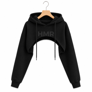 เสื้อฮู้ดครอปท็อปสำหรับผู้หญิง HMR Sorority Sisterhood รุ่นทันสมัยสำหรับฤดูหนาว ผ้าถักด้านหน้า ผสมผ้าฝ้ายเนื้อนุ่ม สวมใส่สบาย - Product Image 5