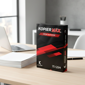 กระดาษถ่ายเอกสาร KR Kopier Max 75 แกรม A4 สีขาว คุณภาพพรีเมียม ความขาวสูง สำหรับสำนักงาน เครื่องพิมพ์ และการใช้งานในองค์กร - Product Image 1