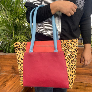 ODM/OEM nouvelle conception usine de sacs à bandoulière en cuir recyclé imprimé animal vente en gros de sacs à main pour femmes fournisseur en cuir coloré personnalisé - Product Image 3