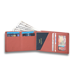 Luxury Brick Genuine Leather <b>Mens</b> Chain <b>Wallet</b> <b>RFID</b> Protected Waterproof Bifold Card Organizer Vintage Style Everyday Carry - Product Image 3