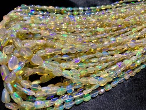 AAA Natural Ethiopian <b>Opal</b> Smooth Nugget Tumble Shape Beads 3x4-4x5mm 16 inch Strands For Jewelry Making at Wholesale Bulk Price - Product Image 2