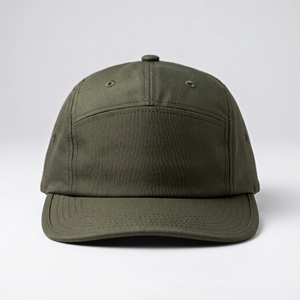 Olive Green Nylon Camp <b>Cap</b> Adjustable 5 Panel Snapback Hat <b>Camo</b> Underbrim Casual Flat Brim Outdoor Sports <b>Cap</b> Streetwear - Product Image 1
