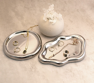 Bandeja de Metal de Aluminio de Alta Calidad para Joyería, Bandeja de Almacenamiento de Anillos y Collares, Bandeja de Metal para Joyas en Oferta - Product Image 3