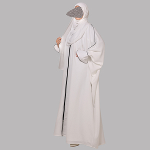 Private Label Women <b>Abaya</b> Factory Premium Muslim <b>Dress</b> with Embroidered Cuffs and Matching Belt Design - Product Image 4