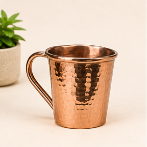 Taza Moscow Mule de Cobre Puro Sólido, Acabado Martillado Profesional, Vaso de Cobre para Cócteles y Cerveza Frías - Product Image 5
