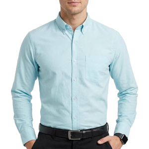 <b>Men</b>’s 100% Cotton Oxford Button Down Shirt, Long Sleeve <b>Dress</b> Shirt for Business Casual Office Work and Everyday Wear - Product Image 5