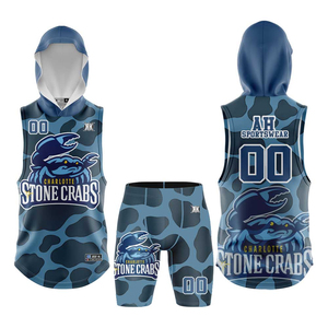 Ensemble d'uniformes de football américain 7v7 respirants, design classique, personnalisés OEM, avec impression par sublimation de haute qualité - Product Image 1