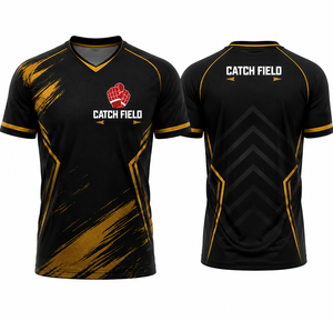 Camiseta de Fútbol de Manga Corta para Hombre, Cuello en V, Estampado Sublimado, Poliéster que Absorbe la Humedad, Corte Atlético, Ropa Deportiva para Adultos - Product Image 1