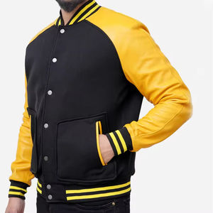 Chaquetas de Béisbol Bordadas con Logotipo Personalizado OEM, Chaquetas Casuales de Estilo Urbano, Chaquetas Varsity Vintage con Letras, Chaquetas de Invierno para Hombre en Tallas Grandes - Product Image 6