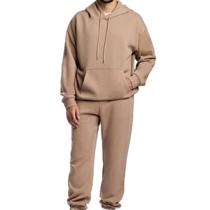 Conjunto de Sudadera con Capucha y Pantalones Deportivos de Forro Polar Técnico con Cremallera Completa, Bordado Personalizado con Logotipo, Estilo Urbano, Diseño de Bloques de Color y Parches para Hombre - Product Image 1