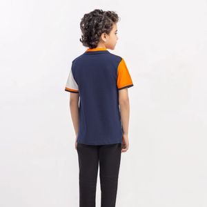 Chemises polo personnalisées pour enfants, garçons, manches courtes, panneaux contrastés, décontractées, sport, uniforme scolaire - Product Image 4