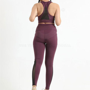 Women Solid Breathable Seamless Yoga Set Stylish Stretch Gym Fitness Leggings and Crop Top for Daily Workout and Yoga - Product Image 2