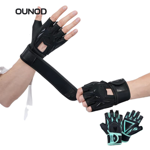 Guantes de Gimnasio Geo Brothers, con Cordones, Medios Dedos Descubiertos, Ligeros, Transpirables, de Poliéster, 0.5 kg, para Levantamiento de Pesas y Ejercicios Pliométricos - Product Image 1