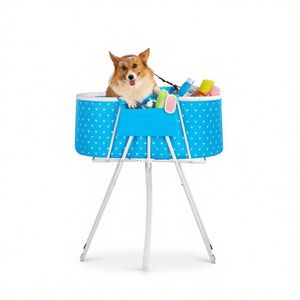 Vasca Professionale per Toelettatura Animali Domestici per Uso Interno - Bagno per Rettili e Gatti, Pulizia Cani, Materiali Legno e PP - Product Image 2