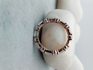 Anillo de Compromiso y Boda D'VINS JEWELS, Moderno, Forma Redonda y Baguette, Corte Brillante, Color D, Blanco, Plateado, Dorado, Certificado - Product Image 5