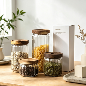 Tapa de Bambú Personalizada para Frascos de Vidrio Grandes con Logotipo, Tapa Redonda para Frascos de Almacenamiento de Alimentos, Diseño de Fábrica de Empaquetado OEM - Product Image 4