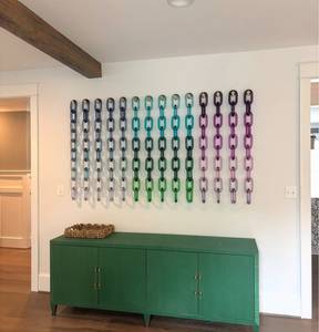 Hot Sale Hanging Resin Chain Link Wall Accent Custom Color Modern Design Handmade Home <b>Decor</b> for Birthday Wedding & Gift - Product Image 6