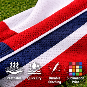 OEM Custom Sublimated <b>Baseball</b> Jersey-Short Sleeve Plus Size Front Breathable Quick Dry Anti-Bacterial All Seasons 100% - Product Image 4