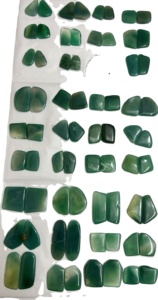 Paire de boucles d'oreilles multi-formes en onyx vert de qualité AAA de taille personnalisée Bijoux en onyx vert naturel pour prix de gros - Product Image 4