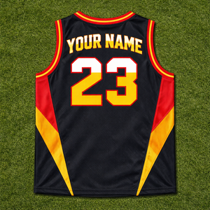 ผู้ผลิตชุดบาสเก็ตบอลแบบ OEM ตามสั่ง เนื้อผ้าโพลีเอสเตอร์ 100% แห้งเร็ว ระบายอากาศได้ดี พร้อมบริการสกรีนชื่อผู้เล่นแบบซับลิเมชั่น - Product Image 2