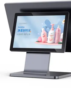 Sistema POS Android de 15,6 pulgadas, máquina registradora, punto de venta/restaurante, pantalla única, pantalla doble, todo en uno -- swan1
