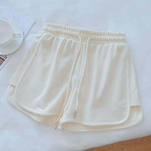 Shorts pour femmes très demandés, shorts d'été couleur unie, hot pants décontractés, pantalons de sport amples, shorts de cyclisme pour filles à taille élastique - Product Image 5