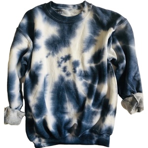 Sudadera Ecológica al por Mayor, Corte Holgado, Tejido de Algodón y Poliéster, Estampado Tie Dye Completo con Decoración de Botones - Product Image 1