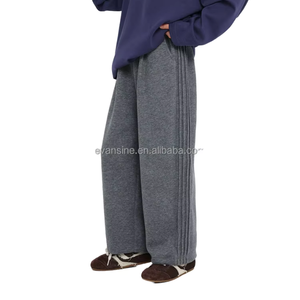 Custom Logo 100% Cotton Knitted Quick Dry Straight Fit Boys School Uniform Sweatpants Eco-Friendly Breathable - Product Image 6