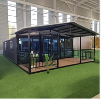 Maisons modulaires préfabriquées en conteneurs de 2 à 5 chambres, fabrication chinoise, design moderne, tailles 20 pieds/40 pieds, pour hôtels et supermarchés