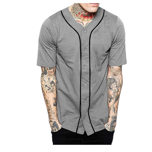 เสื้อเบสบอลสไตล์สตรีท คอวี โลโก้ด้านหน้า ระบายอากาศได้ดี ราคาขายส่งแบบกำหนดเองได้ ไม่มีแขนเสื้อ ขนาดมาตรฐานอเมริกา - Product Image 6