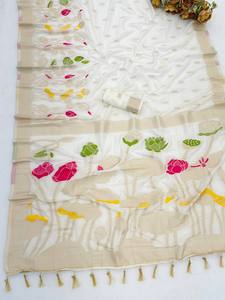 Hermoso Saree de Georgette Suave de Primera Calidad con Estampado Bandhej, Estilo Moderno, de Secado Rápido, para Bodas y Fiestas, NUEVO DISEÑO 2026 - Product Image 5