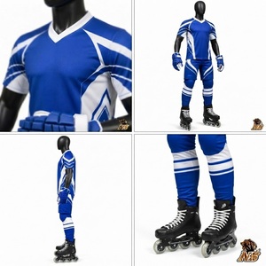 Conjunto de Jersey y Pantalones Cortos para Hockey sobre Ruedas, Uniforme Deportivo Atlético, Ligero, Transpirable, para Entrenamiento y Competencia, Ropa Deportiva Premium - Product Image 6