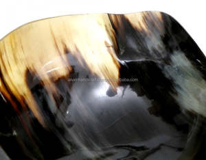 Ensemble de bols de service en corne naturelle d'agate de marque de haute qualité bols de rasage ronds polis fabriqués à la main pour la maison hôtel Restaurant Koi - Product Image 3