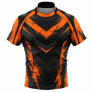 เสื้อรักบี้แบบกำหนดเองปี 2026 โลโก้ด้านหน้า สำหรับผู้ใหญ่ทุกเพศ บริการ OEM ผ้าตาข่าย แห้งเร็ว ระบายอากาศได้ดี ไซส์พลัส โพลีเอสเตอร์ 100% - Product Image 6