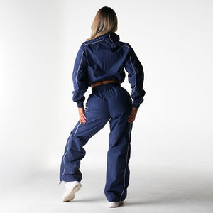 Chaqueta Deportiva Corta para Mujer, Ligera, Transpirable, Cortavientos, con Cierre, para Correr, con Franja Reflectante - Product Image 2