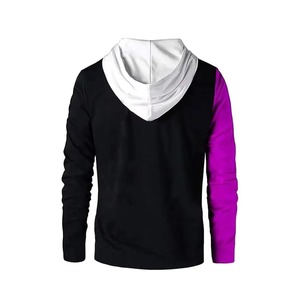 Sudadera con capucha para hombre, 220 GSM, con logotipo personalizado, forro polar de poliéster/algodón, corte regular, hombros caídos, cierre de cremallera, antiencogimiento, superventas - Product Image 2