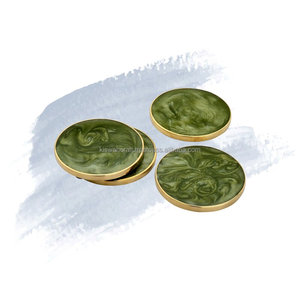 New Classic Resin <b>Coasters</b> & Placemats with Wave Ocean Design Customizable <b>Table</b> Decor for Home & Restaurant Use Round Shape - Product Image 4