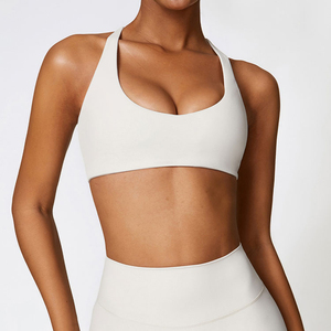 Wholesale High Quality Yoga Bra High Support Custom logo <b>Cross</b> Back Sports Fitness Gym Bra For Women Sports Bra - Product Image 4