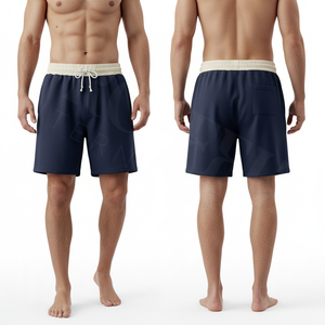 Shorts de sport 100% polyester, unis, vierges, personnalisables avec logo de marque, séchage rapide, coupe décontractée, pour la course, le jogging et l'haltérophilie, vente en gros - Product Image 3