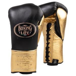 No Boxing No Life Guantes de Boxeo Profesionales Estilo Mexicano con Cordones, Guantes de Entrenamiento y Sparring de Cuero Genuino - Product Image 5