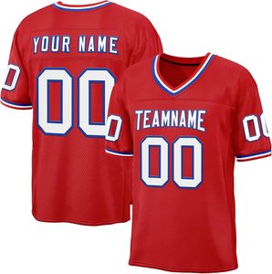 American Football Jersey Polyester Mesh All Over Print OEM Custom Logo Supplier Durable Breathable Sportswear Apparel - Product Image 4