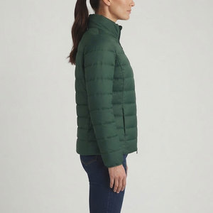 Chaqueta Acolchada Moderna para Mujer, Chaqueta de Invierno Elegante con Acolchado Cálido, Cierre Frontal Completo, Cuello Alto, Bolsillos Laterales y para Uso Diario - Product Image 4