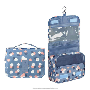 Wholesale Canvas <b>Toiletry</b> <b>Bag</b> Travel Pouch Organizer Coin Purse With Handle Zipper <b>Toiletry</b> Makeup Cosmetic <b>Bags</b> & Cases - Product Image 3