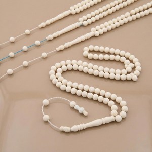 Rosario Islámico de Hueso de Camello con 99 Cuentas, Hecho a Mano, Ecológico, Moderno, Coleccionable, Tasbih Misbaha WAC-0915 - Product Image 1
