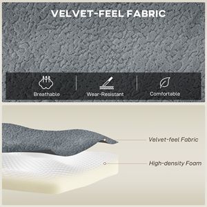 Divano Componibile Grigio Scuro a Forma di U Senza Struttura con 2 Pouf per Soggiorno - Product Image 5