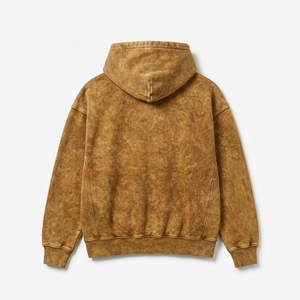 Sudadera con Capucha Bordada y Estampada para Hombre, 100% Algodón, Estilo Urbano Vintage, Efecto Desgastado, Personalizable, Otoño - Product Image 5