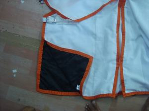 พรมแบบธงคอมโบมีฮู้ดน้ำหนักเบามีฮู้ดสำหรับฤดูร้อนผ้าแคนวาสตาข่ายตาข่ายผ้าฝ้ายขนแกะสำหรับฤดูหนาวใช้ได้กับม้า - Product Image 2