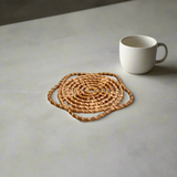 Juego de Manteles Individuales y Posavasos de Ratán Natural Ecológico, Tejidos a Mano, Decoración Boho para Mesa, Artículos para el Hogar, Venta al por Mayor Vietnamita - Product Image 3