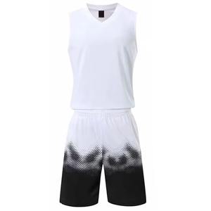 Uniforme de basket-ball unisexe pour adultes de haute qualité, personnalisé, respirant, en polyester, ensemble sublimé OEM, prix de gros, uniforme d'équipe - Product Image 2